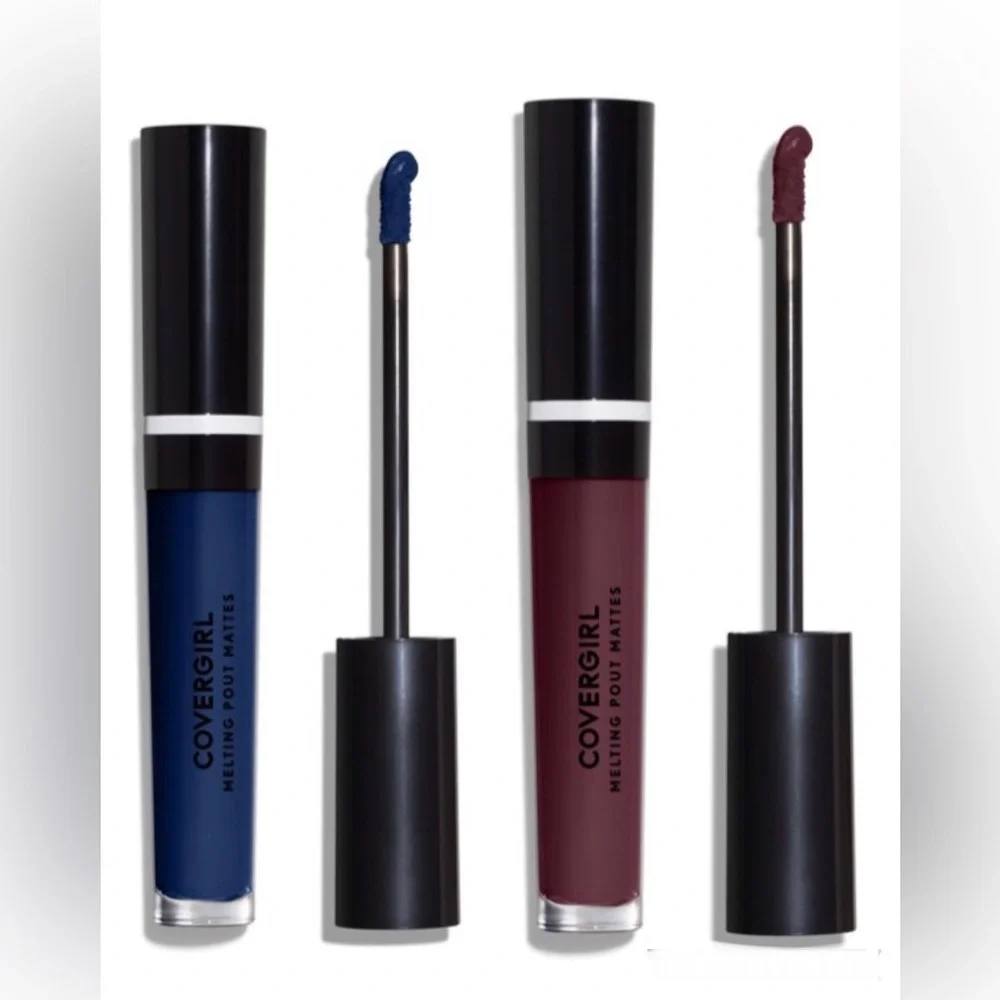 2pk COVERGIRL Melting Pout Matte Liquid Lipstick, Never Say Never and Supermodel